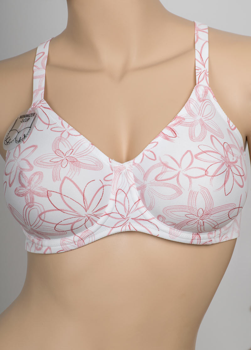 Triumph BH mit Bügel Weiß Blau Vanille Neu Flower W Minimizer